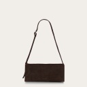 Monique Bag M, dark chocolate velvet